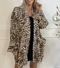 Miniatyrbillede 1 af 3: Agélii Fashion - Open thin blazer - leopard print - one-size 38-44