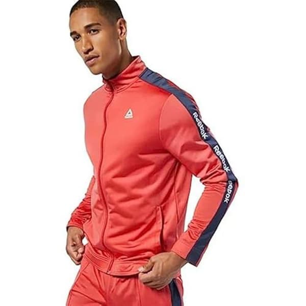 Träningsjacka - Reebok - Te Bl Träningsjacka - Röd - Långärmad - Slim Fit