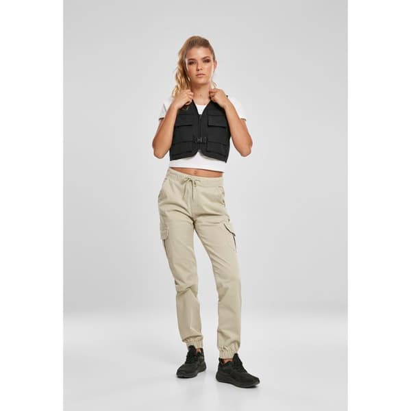Damjacka - Urban Classics - Kort taktisk - Svart - 4 fickor - Robust nylon