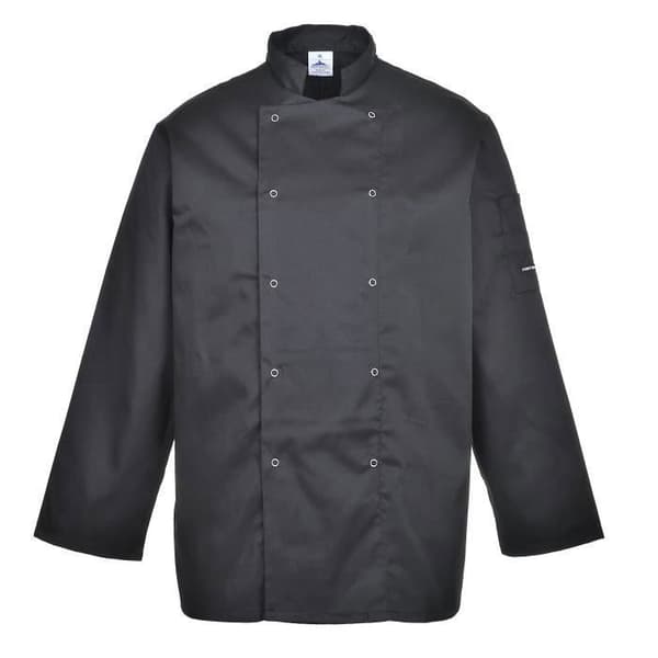 Köksjacka - Portwest - Suffolk C833 - Svart - Unisex - Vuxen