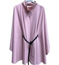 Miniatyrbild 9 av 11: Poncho i flytande tyg med skärp - flera färger - one size 36-44