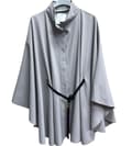 Miniatyrbild 5 av 11: Poncho i flytande tyg med skärp - flera färger - one size 36-44