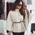 Pikkukuva 4 / 8: Agélii Fashion - Elegant cape with belt - several colors - one size 38-44