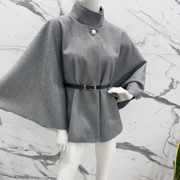 Agélii Fashion - Elegant cape with belt - several colors - one size 38-44