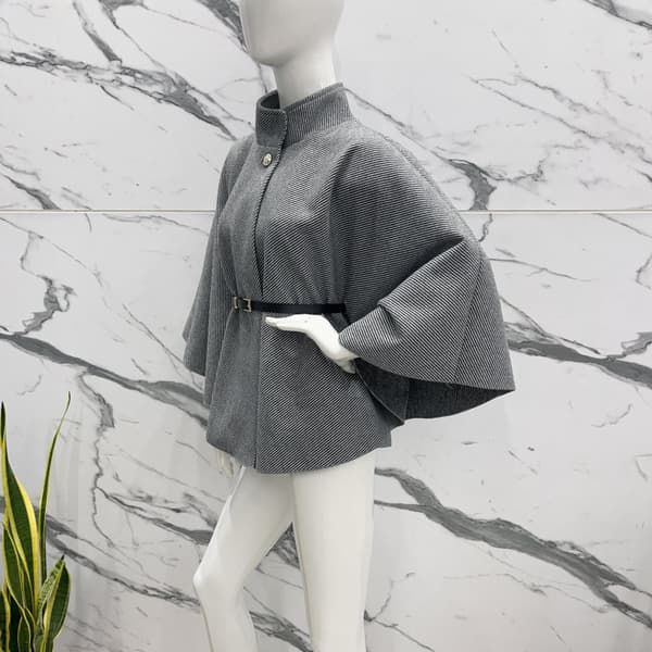 Agélii Fashion - Elegant cape with belt - several colors - one size 38-44