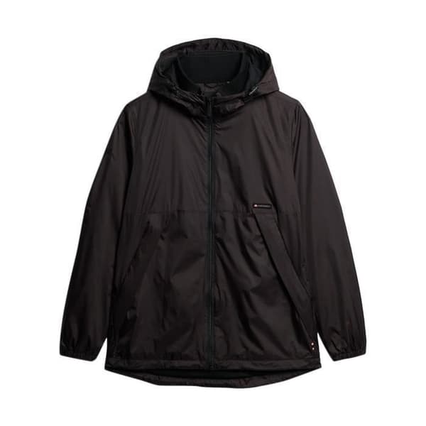Superdry Hooded Logo Vindjacka - Svart