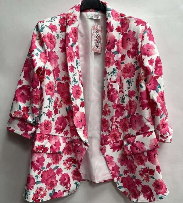 Agélii Fashion - Blommönstrad blazer - flera färger - 4 storlekar S-XL