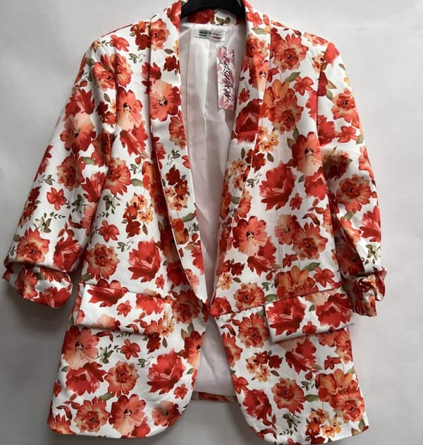 Agélii Fashion - Blommönstrad blazer - flera färger - 4 storlekar S-XL
