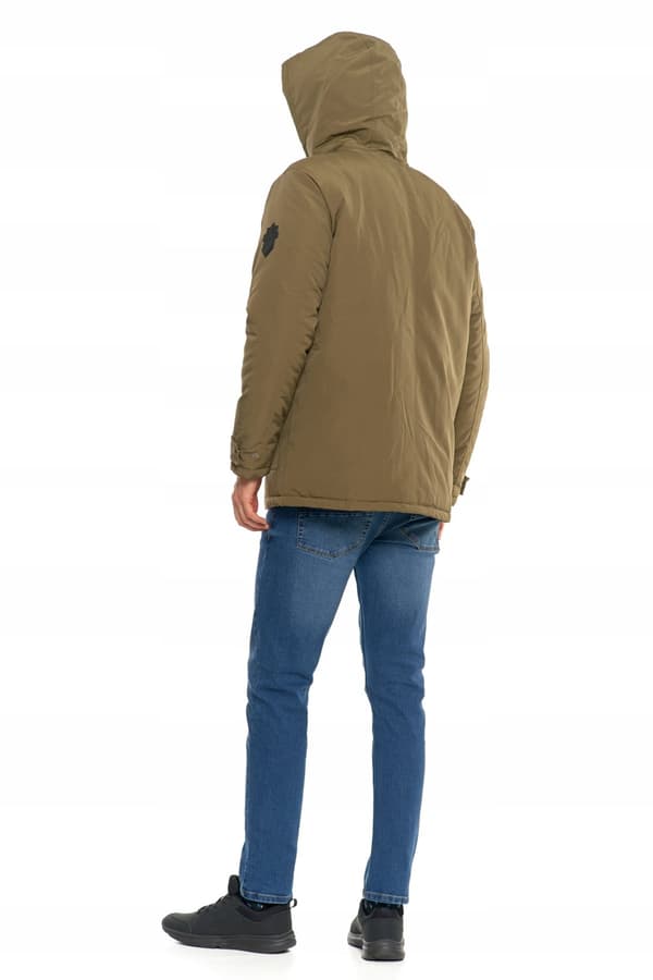 Herre vinterjakke med lommer og hætte Varm, moderigtig, komfortabel MORAJ XL