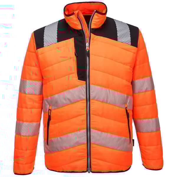 PW3 Baffle Hi-Vis Jacka - Orange/Svart XL