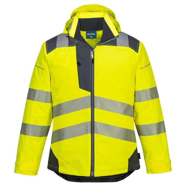 PW3 Hi-Vis Vinterjacka - Gul/Grå M