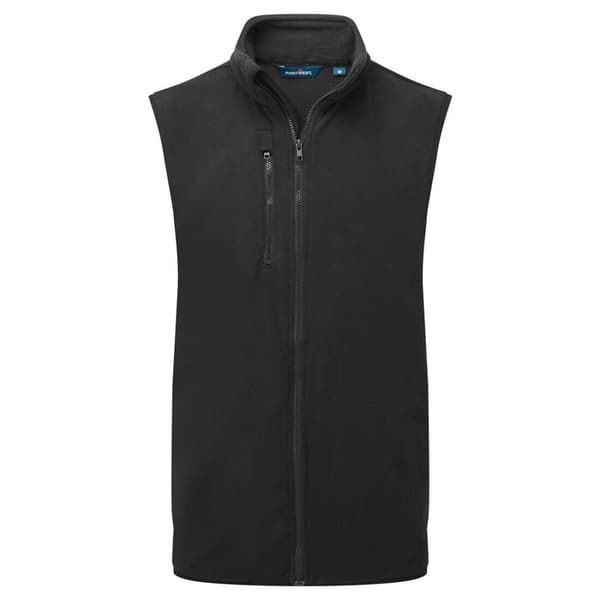 Portwest F417BKR L musta fleece-liivi