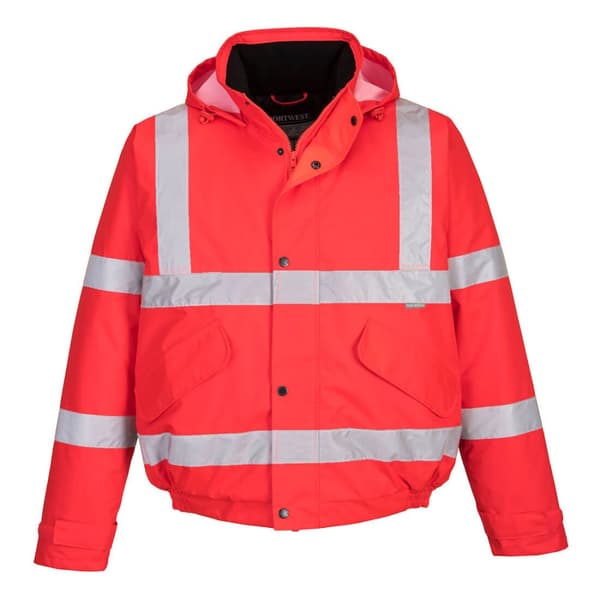 Hi-Vis Bomberjakke - Rød S
