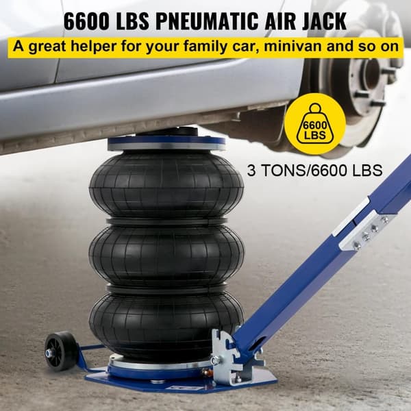 3ton 150-400mm trippelpåsdesign pneumatisk Domkraft med justerbart handtag, Tung konstruktion, snabb lyft, enkel och säker användning,bred applikation