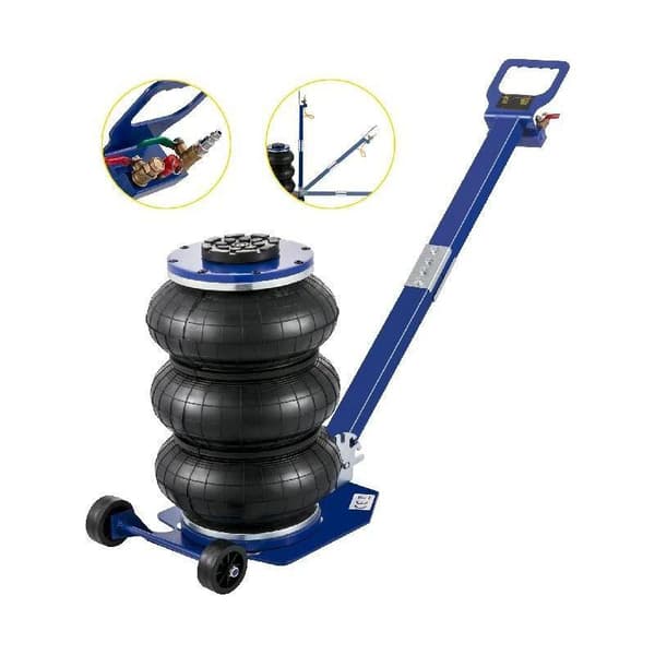 3ton 150-400mm trippelpåsdesign pneumatisk Domkraft med justerbart handtag, Tung konstruktion, snabb lyft, enkel och säker användning,bred applikation