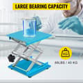 Miniatyrbild 4 av 8: 20,3 x 20,3 cm 40 kg kapacitet laboratorielyftbord i aluminium, stor belastning, justerbar höjd, bra stabilitet