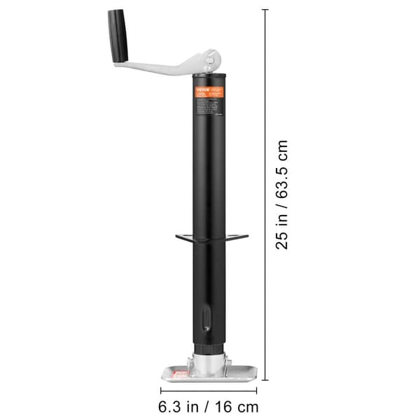 Trailer Jack, Flere Vægtkapaciteter, Håndtag til Nem Løftning, 12000 lbs