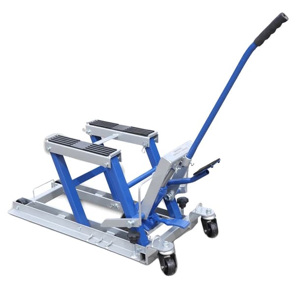 Hydraulisk Motorcykelställ, 680kg Kapacitet, Justerbar Höjd,Röd
