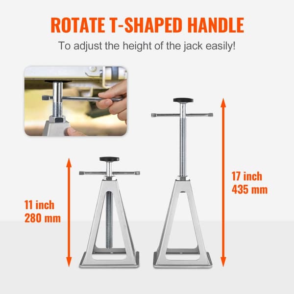 RV Stabiliser Jacks, 6000 lbs Kapacitet, Højde Justerbar, Letvægts Design