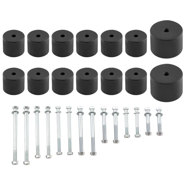 Body Lift Block Kit Nissan Navara D22:lle, 2" nostokorkeus, kestävä teräsrakenteinen, korkealaatuiset pultit.