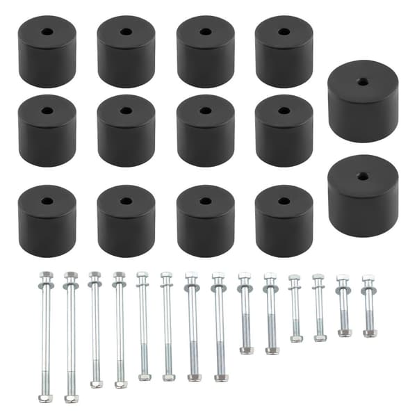 Body Lift Block Kit Nissan Navara D22:lle, 2" nostokorkeus, kestävä teräsrakenteinen, korkealaatuiset pultit.