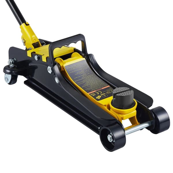 Hydraulinen lattiatunkki, 2,5 tonnin kapasiteetti, matala profiili, kestävä teräs