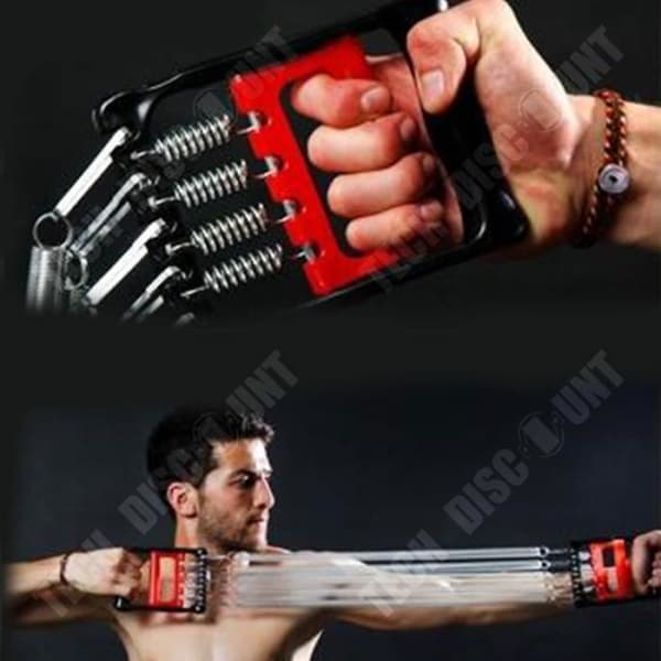 TD® Multifunktionell Rally Sit-up Bröst Expander Arm Styrka Grip Bår Dual Purpose Spring Rally