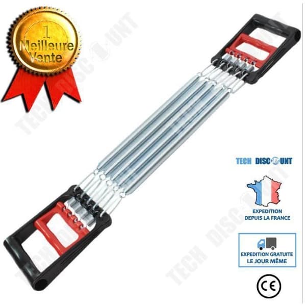 TD® Multifunktionell Rally Sit-up Bröst Expander Arm Styrka Grip Bår Dual Purpose Spring Rally