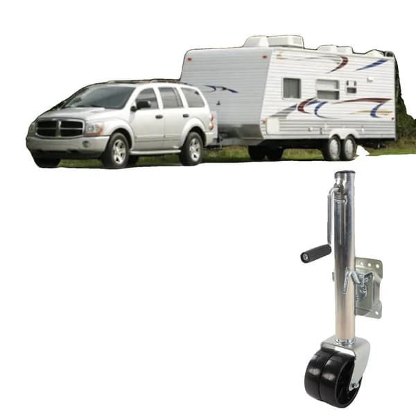 Dobbelt Hjul Trailer Jack, 1500 lb Kapacitet, Forbedret Stabilitet, Nem Justering