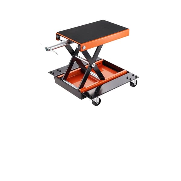 Motorcykel Lift, 350/1100/1500 LBS Kapacitet, Bredt Dæk & Sikkerhedsstift,1100IBS Hjul
