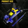Miniatyrbillede 2 af 4: Heavy Duty Gulvjek, 2 Tons Kapacitet, Lav Profil Design, Hydraulisk Handling