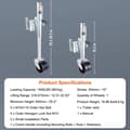 Miniatyrbillede 2 af 2: Trailer Jack Tongue Stand, Solid Jockey Sidewind, Rundhjulsløftning, 1500lbs