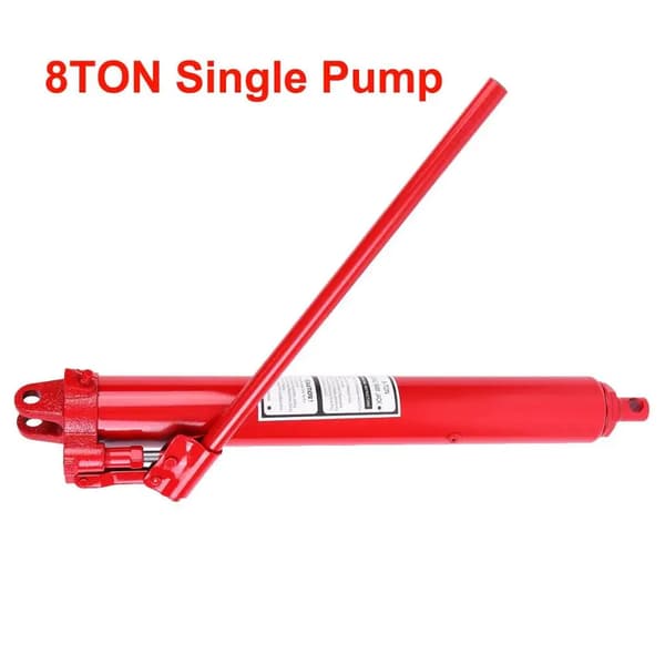 Hydraulisk donkraft, kapacitet på 8Ton/12Ton, enkelt- og dobbeltpumpe teknologi., 8Ton Enkelt Pumpe