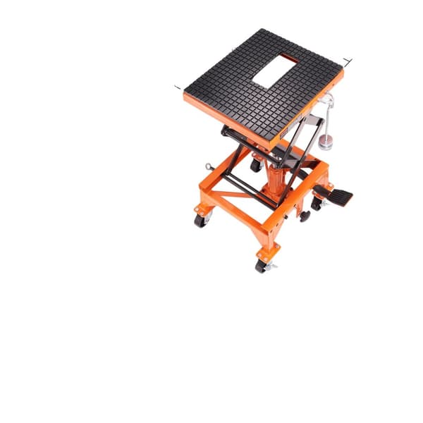 Hydraulisk motorcykellyft, 350 lbs kapacitet, 13,8"-36" lyfthöjd, halkfri plattform,350LBS