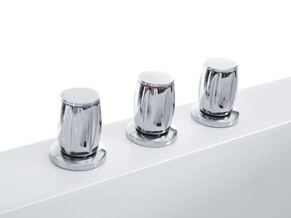 Bubbelbadkar Vit Akryl 183 x 90 cm Höger Massagestrålar Nackstöd LED-lampor