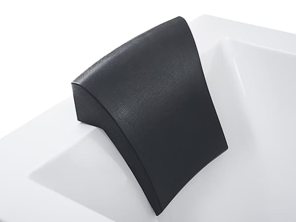 Bubbelbadkar Vit Akryl 183 x 90 cm Höger Massagestrålar Nackstöd LED-lampor