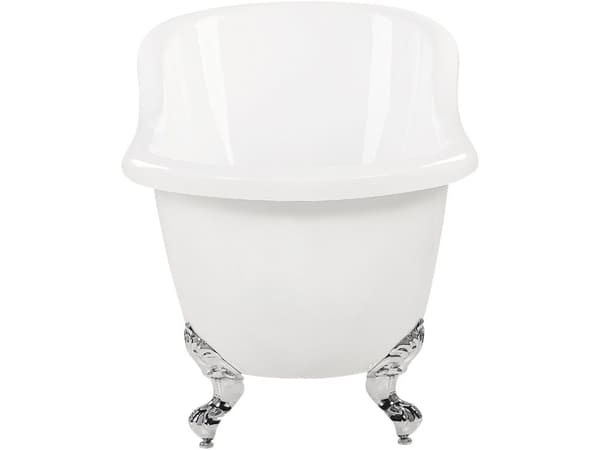 Badkar Vit Sanitetskryl 170 cm Blank Klassiskt Oval Fristående