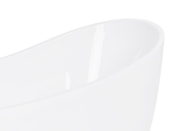 Badkar Vit med Silver Sanitär Akryl 170 cm Fristående Modern