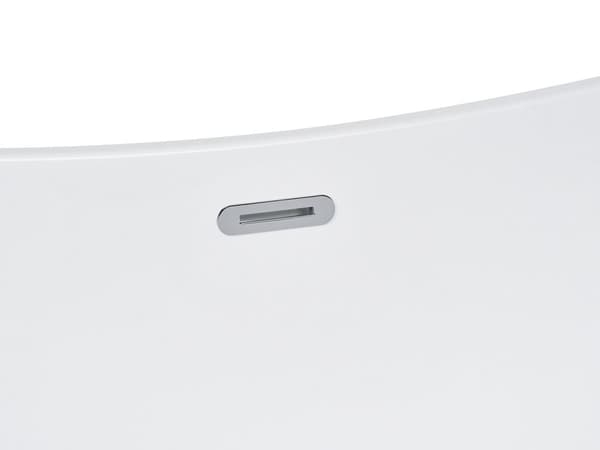 Badkar Vit med Silver Sanitär Akryl 170 cm Fristående Modern