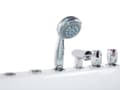 Miniatyrbild 11 av 11: Spabad Vit Svart Akryl Stål 172 x 83 cm Massage Ledlights Nackstöd Modern Galvaniserad