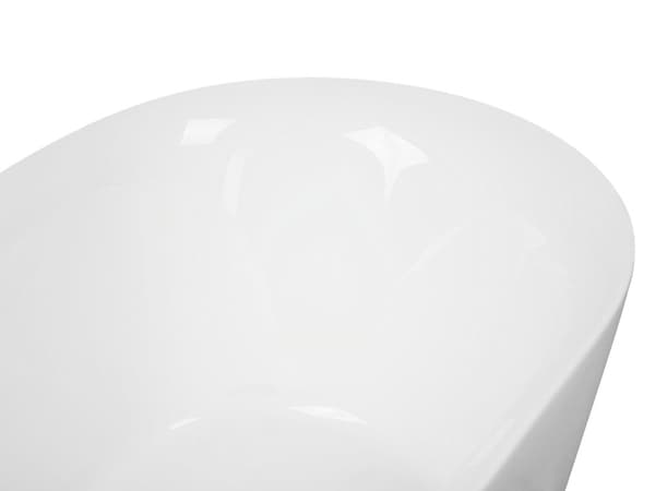 Badkar Vit Silver Akryl 170 cm Modern Oval Fristående Slitstark