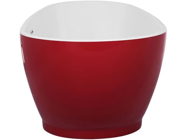 Fristående Badkar Röd Sanitär Akryl Enkel 173 x 82 cm Oval Modern Design