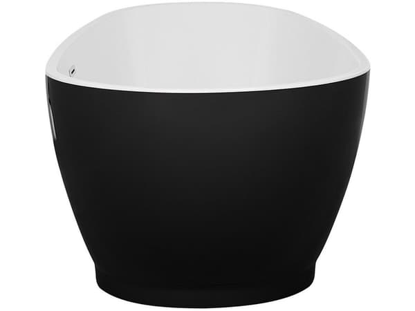 Fristående Badkar Svart Sanitär Akryl Enkel 173 x 82 cm Oval Modern Design
