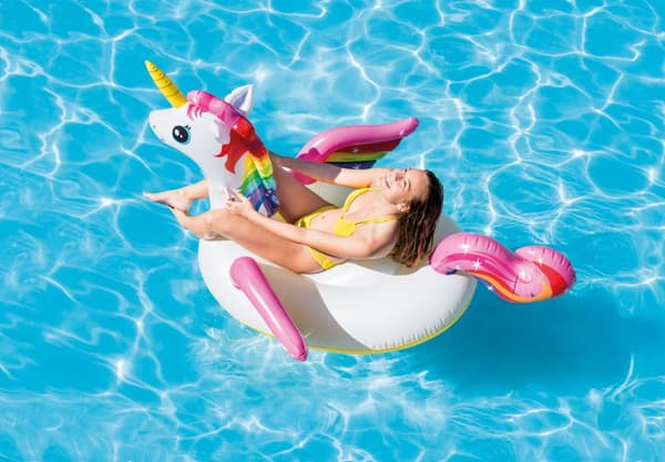 Intex Enchanted Unicorn Ride-On Badmadrass 210 x 140 x 97 cm