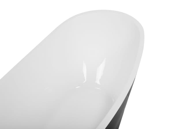 Badkar Svart Akryl 170 cm Modern Oval Minimalistisk Fristående