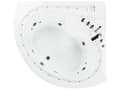 Miniatyrbild 6 av 11: Whirlpool Bath White Sanitary Acrylic LED Illumination Double 206 x 164 cm Oval Modern Design