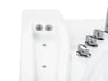 Miniatyrbild 10 av 11: Whirlpool Bath White Sanitary Acrylic LED Illumination Double 206 x 164 cm Oval Modern Design