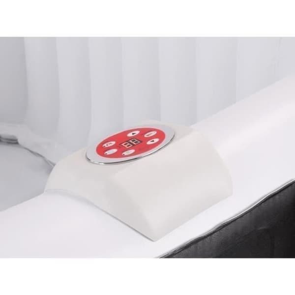 SUN SPA Laminerat fyrkantigt uppblåsbart spa - 6 personer - 1,85 x H 0,65 m