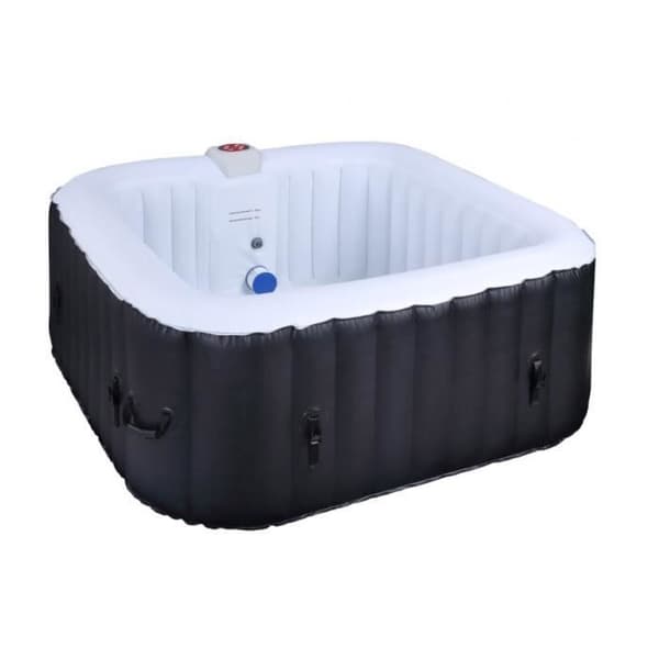 SUN SPA Laminerat fyrkantigt uppblåsbart spa - 4 personer - 1,55 x H 0,65 m