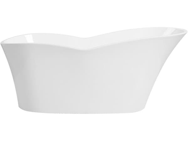 Fristående badkar Blank Svart Sanitetsakryl 170 x 80 cm Elegant Ovalt Minimalistisk design